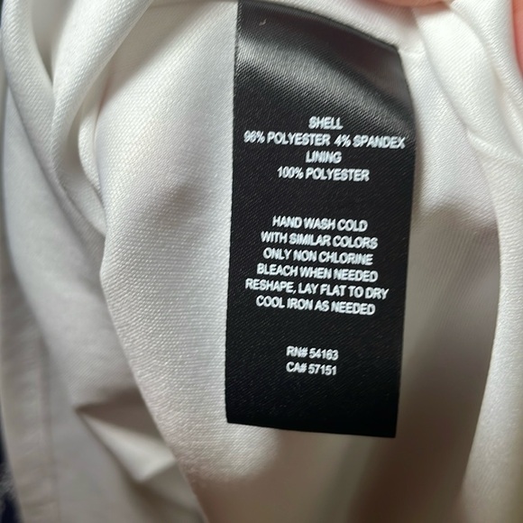 EUC Jessica Howard white with navy lace dress sz 16W - Picture 3 of 4